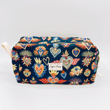 Cofin Paris Colorful Flaming Hearts White Toiletry Bag | Boom & Mellow