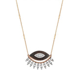 Buy Kismet by Milka 14k Roslow Gold 10th Eye Regina Necklace Online for Women | Free 3-Hour Delivery in Dubai | Boom & Mellow UAE