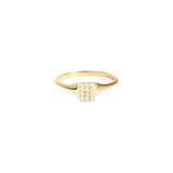 Buy Alexa Jewelry 18k Gold Main Character Energy Ring with White Diamond Online for Women | Free 3-Hour Delivery in Dubai | Boom & Mellow UAE