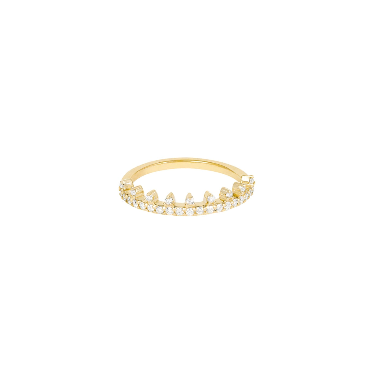 Buy Alexa Jewelry 18k Gold Her Majesty Ring with White Diamond Online for Women | Free 3-Hour Delivery in Dubai | Boom & Mellow UAE