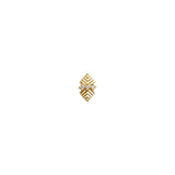 Buy Alexa Jewelry 18k Gold The Pharaoh Stud Earring with White Diamond Online for Women | Free 3-Hour Delivery in Dubai | Boom & Mellow UAE