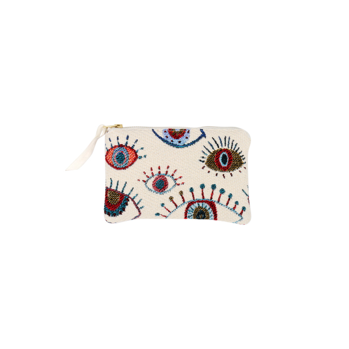 Cofin Paris Evil Eyes Small Zip Pouch | Boom & Mellow