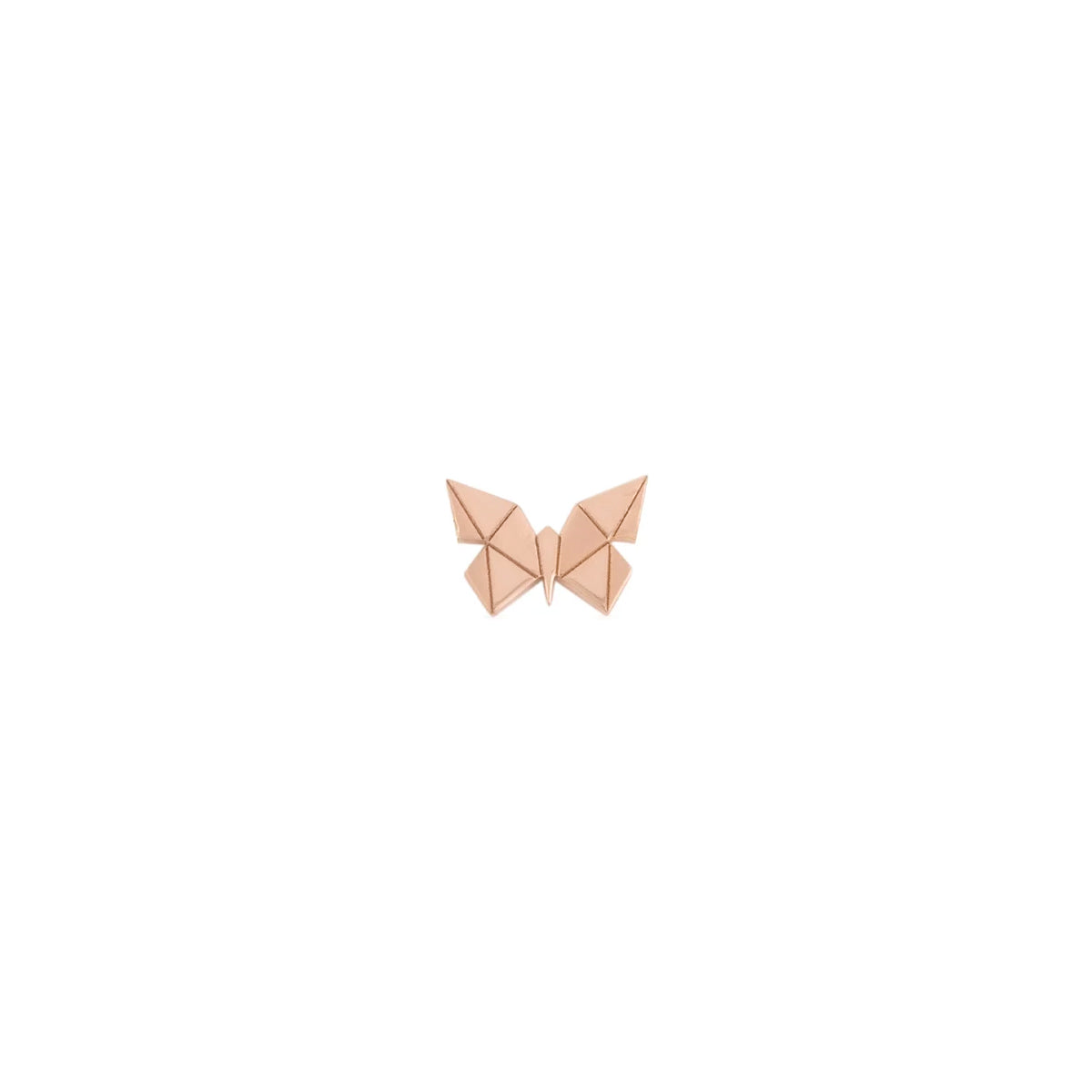 Buy By Delcy 18k Pink Gold Origami Butterfly Earring Online for Women | Free 3-Hour Delivery in Dubai | Boom & Mellow UAE