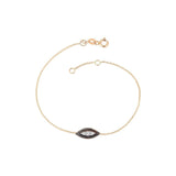 Buy Kismet by Milka 14k Roslow Gold Small 10th Eye Haven Bracelet with White Diamond Online for Women | Free 3-Hour Delivery in Dubai | Boom & Mellow UAE