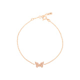 Buy By Delcy 18k Pink Gold Origami Butterfly Bracelet Online for Women | Boom & Mellow UAE