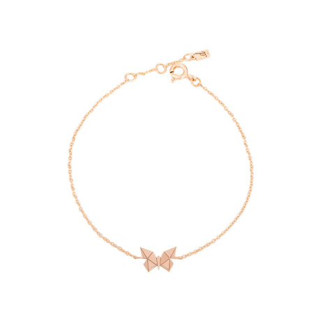 Buy By Delcy 18k Pink Gold Origami Butterfly Bracelet Online for Women | Boom & Mellow UAE