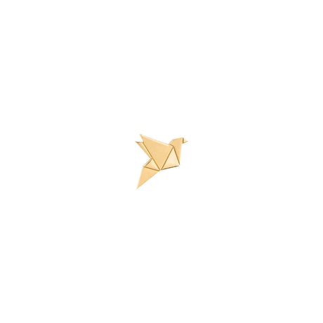 Buy By Delcy 18k Pink Gold Origami Hummingbird Earring Online for Women | Boom & Mellow UAE