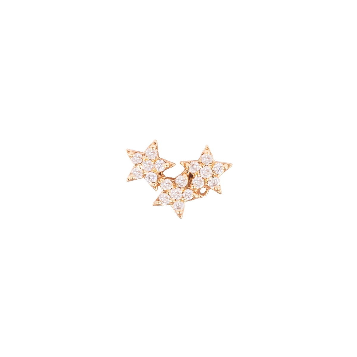 Buy Griff 18k Gold Triple Pave Stars Earring Online for Women | Free 3-Hour Delivery in Dubai | Boom & Mellow UAE