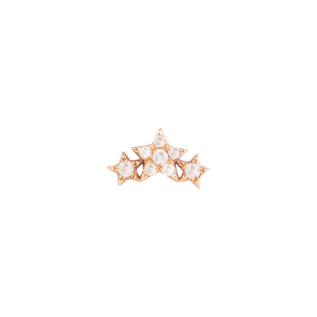 Buy Griff 18k Gold Three Star Earring Online for Women | Free 3-Hour Delivery in Dubai | Boom & Mellow UAE