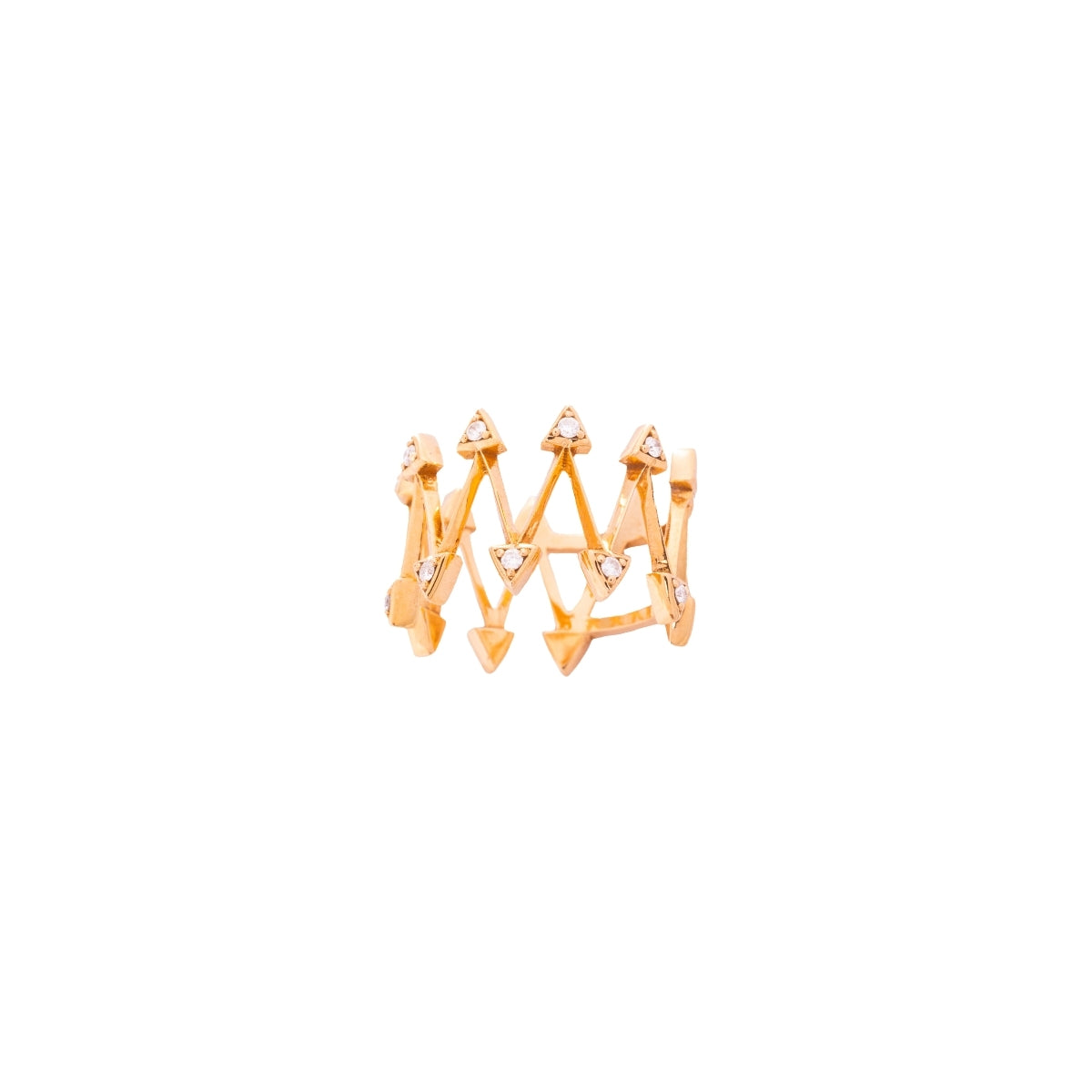 Buy Griff 18k Gold Crown Ring Online for Women | Free 3-Hour Delivery in Dubai | Boom & Mellow UAE