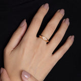 Buy Griff 18k Gold Roi Double Triangle Ring Online for Women | Free 3-Hour Delivery in Dubai | Boom & Mellow UAE