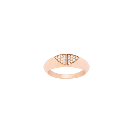 Buy Griff 18k Gold Roi Double Triangle Ring Online for Women | Free 3-Hour Delivery in Dubai | Boom & Mellow UAE