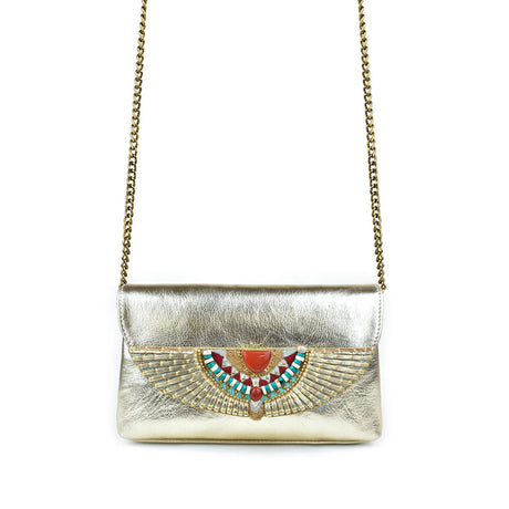 Buy Nahua Cherina New Gold Bag Online for Women | Boom & Mellow UAE