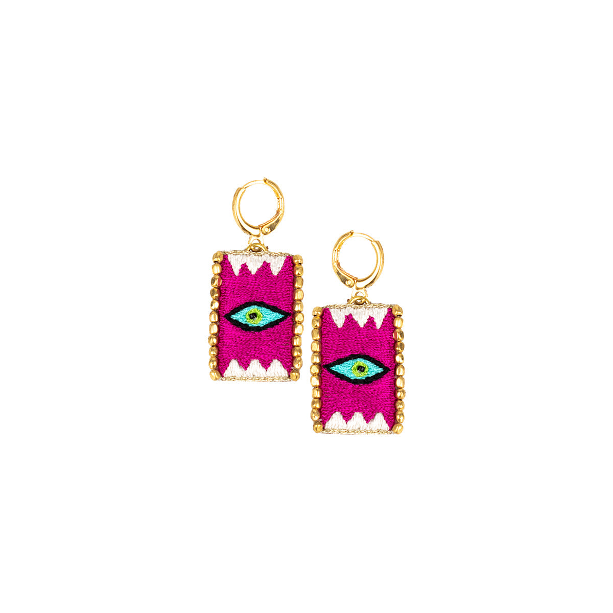 Buy Nahua Chapo Fuchsia Earrings Online for Women | Free 3-Hour Delivery in Dubai | Boom & Mellow UAE