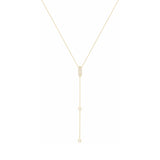 Buy Alexa Jewelry 18k Gold Sparkly Sparkly Lariat Necklace with White Diamond Online for Women | Free 3-Hour Delivery in Dubai | Boom & Mellow UAE