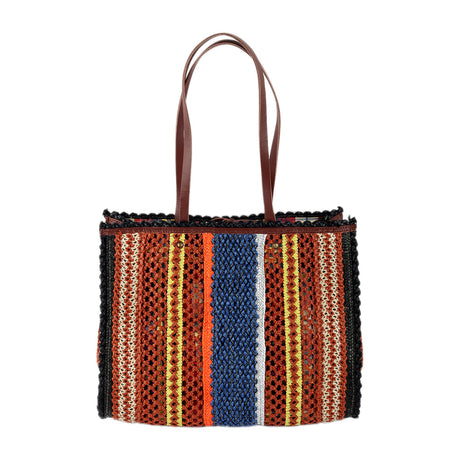 Exquisite J Woven Raffia Shopping Bag | Boom & Mellow