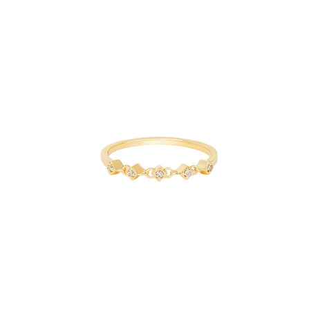 Buy Alexa Jewelry 18k Gold Athena Ring with White Diamond Online for Women | Free 3-Hour Delivery in Dubai | Boom & Mellow UAE