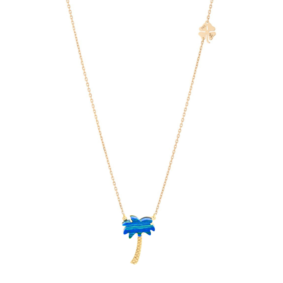 Buy Leia K 18k Gold Realistic Palm Tree Necklace Online for Women | Free 3-Hour Delivery in Dubai | Boom & Mellow UAE