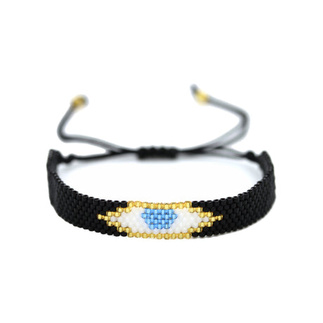 Buy You & Eye Evil Eye Black Beads Bracelet Online for Women | Free 3-Hour Delivery in Dubai | Boom & Mellow UAE