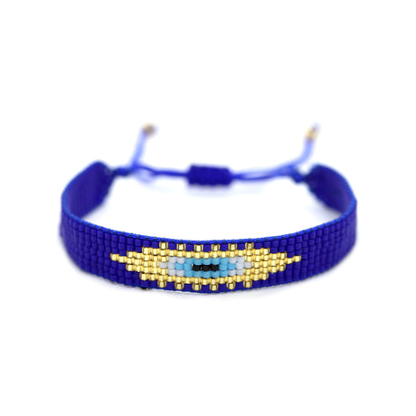 Buy You & Eye Evil Eye Indigo Beads Bracelet Online for Women | Free 3-Hour Delivery in Dubai | Boom & Mellow UAE