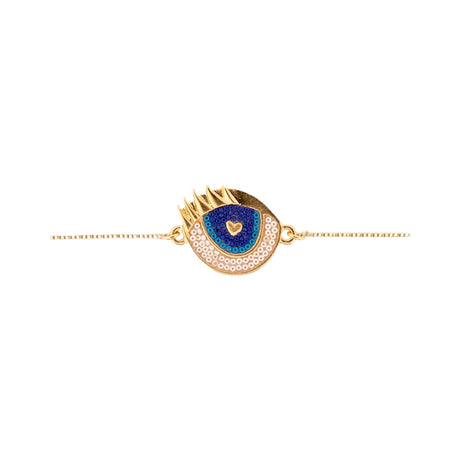 Buy Morena Corazon Agatha Turkish Eye Chain Bracelet Online for Women | Free 3-Hour Delivery in Dubai | Boom & Mellow UAE