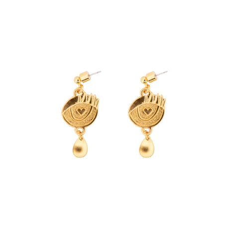 Buy Morena Corazon Agatha Turkish Eye Earrings Online for Women | Free 3-Hour Delivery in Dubai | Boom & Mellow UAE