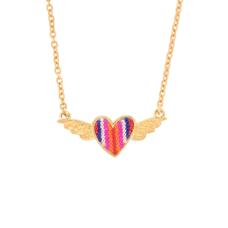 Buy Morena Corazon Agatha Heart with Wings Choker Necklace Online for Women | Free 3-Hour Delivery in Dubai | Boom & Mellow UAE