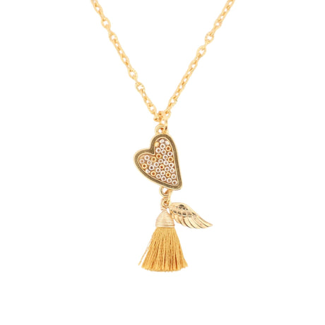 Buy Morena Corazon Heart with Dangling Charms Choker Necklace Online for Women | Free 3-Hour Delivery in Dubai | Boom & Mellow UAE