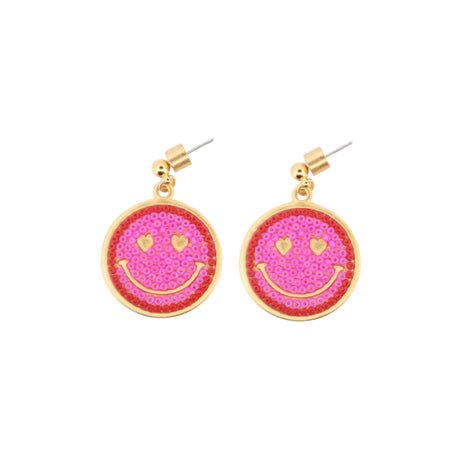 Buy Morena Corazon Large Happy Face Earrings Online for Women | Free 3-Hour Delivery in Dubai | Boom & Mellow UAE