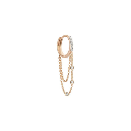 Buy Kismet by Milka 14k Roslow Gold Antoinette Dangling Hoop Earring Online for Women | Free 3-Hour Delivery in Dubai | Boom & Mellow UAE