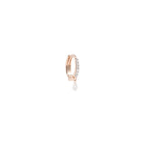 Buy Kismet by Milka 14k Roslow Gold Rosaline Dangling Hoop Earring Online for Women | Free 3-Hour Delivery in Dubai | Boom & Mellow UAE