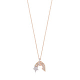 Buy Kismet by Milka 14k Roslow Gold Comet Necklace Online for Women | Free 3-Hour Delivery in Dubai | Boom & Mellow UAE