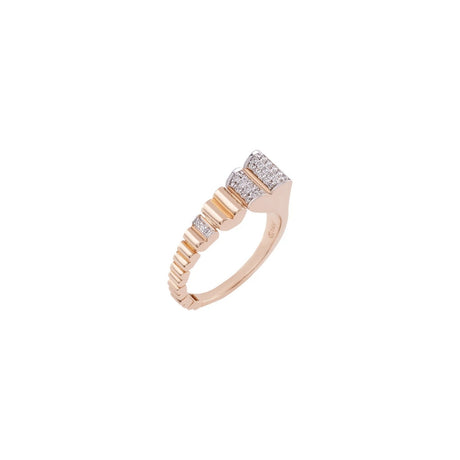 Buy Kismet by Milka 14k Roslow Gold Corazon Ring Online for Women | Free 3-Hour Delivery in Dubai | Boom & Mellow UAE