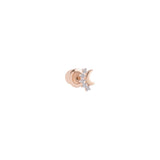 Buy Kismet by Milka 14k Roslow Gold Asteria Earring Online for Women | Free 3-Hour Delivery in Dubai | Boom & Mellow UAE