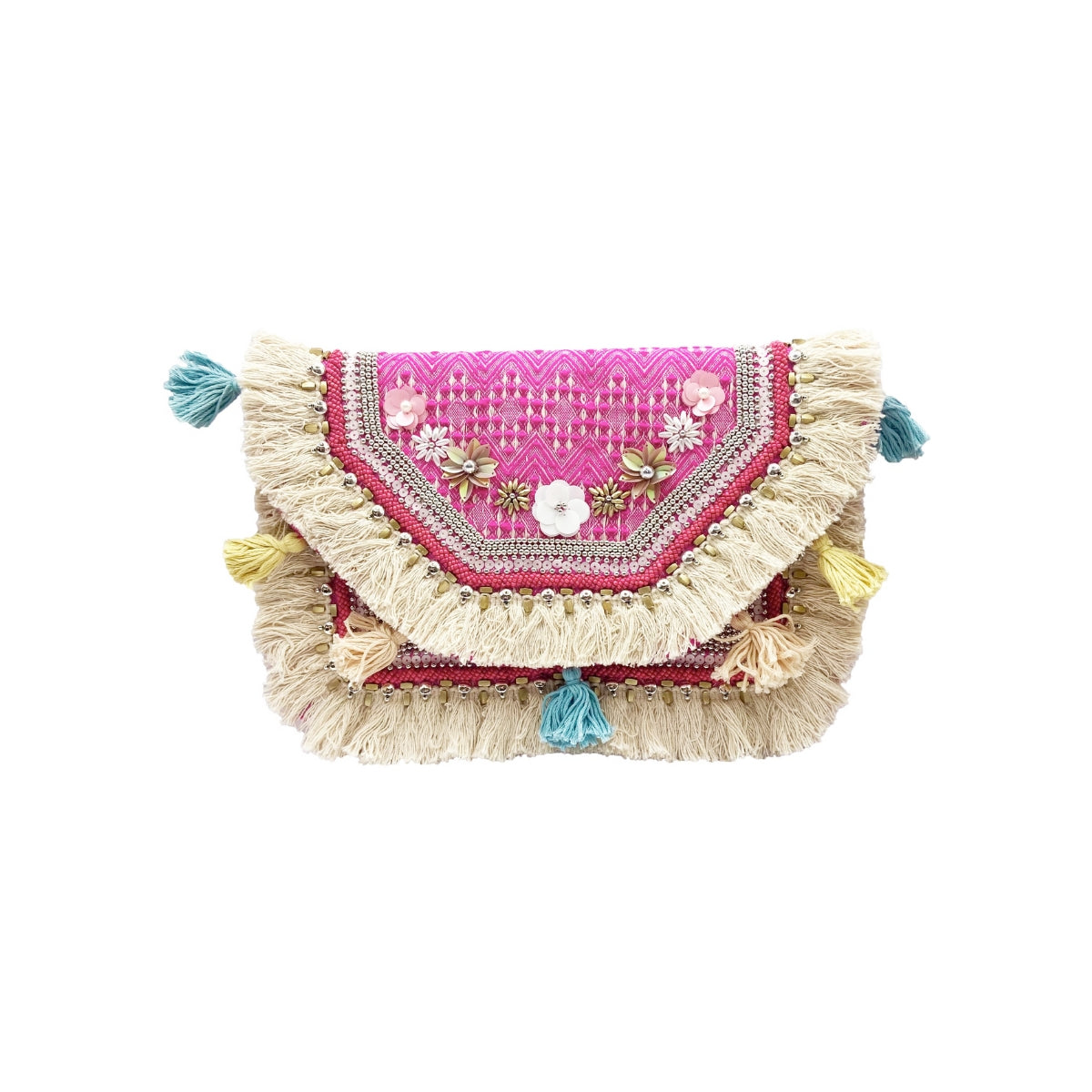 Buy La Chic Designs Pink Boho Sling Bag Online for Women | Free 3-Hour Delivery in Dubai | Boom & Mellow UAE