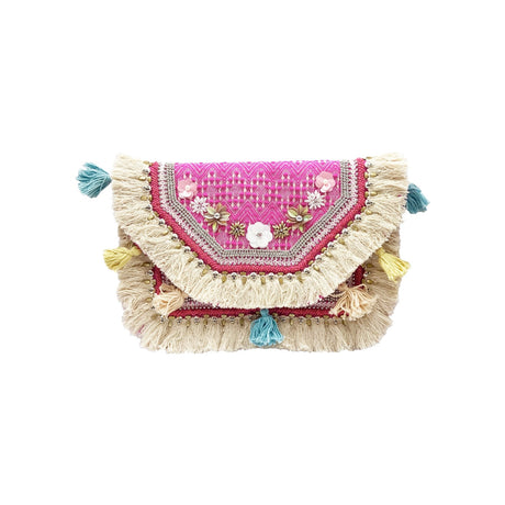 La Chic Designs Pink Boho Sling Bag | Boom & Mellow