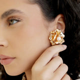 Buy Ettika Golden Flowers Earrings Online for Women | Free 3-Hour Delivery in Dubai | Boom & Mellow UAE