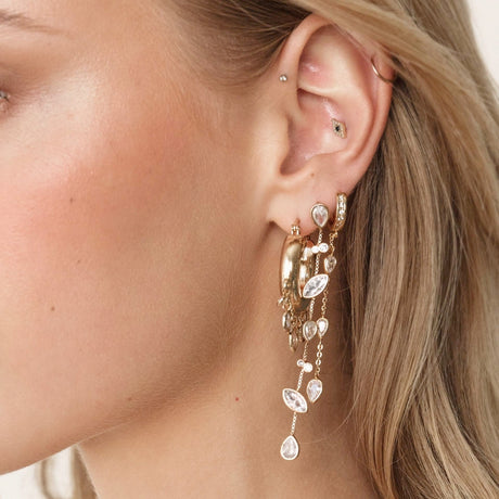 Buy Ettika Crystal Linear Dangle Earrings Online for Women | Free 3-Hour Delivery in Dubai | Boom & Mellow UAE