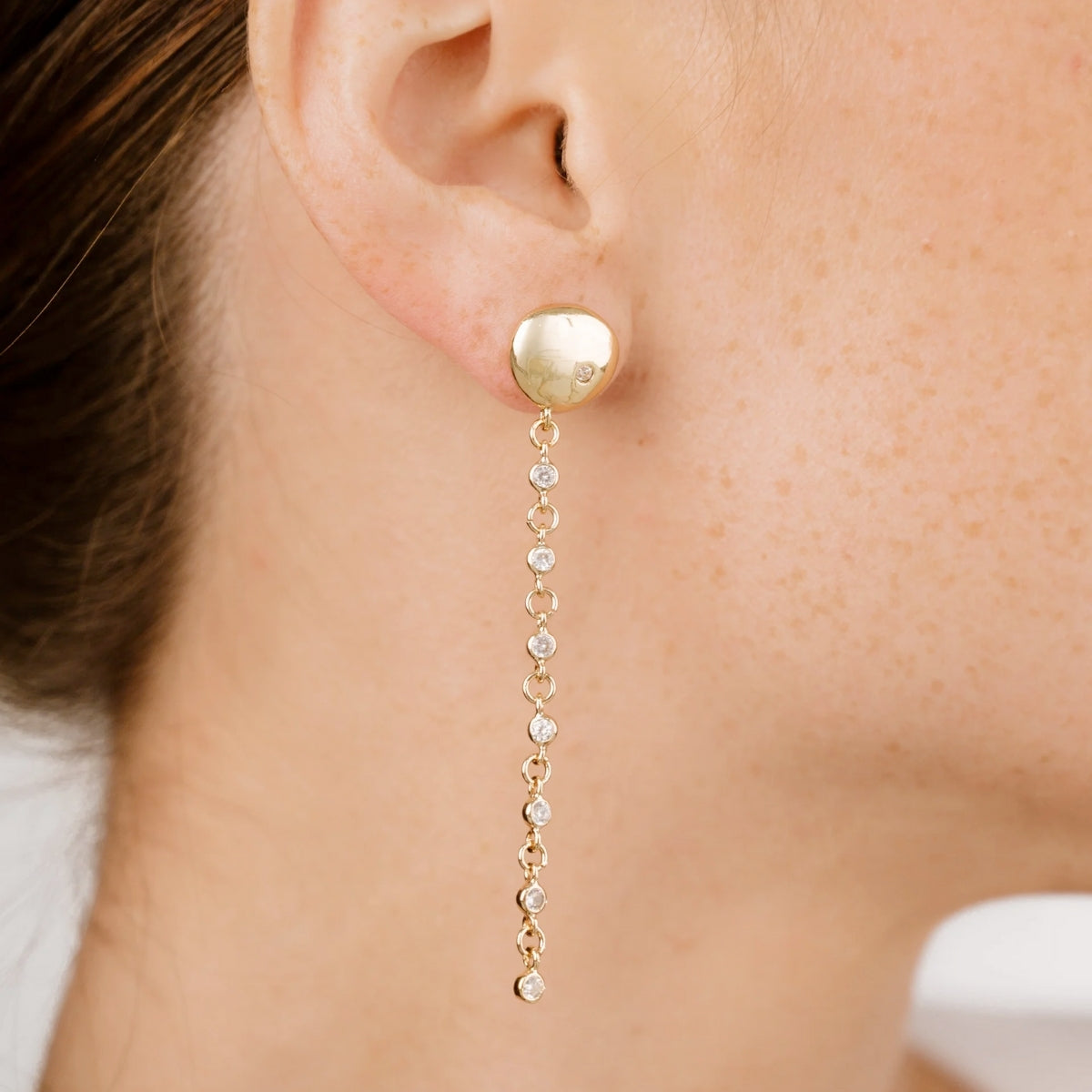 Buy Ettika Pebble Linear Crystal Drop Earrings Online for Women | Free 3-Hour Delivery in Dubai | Boom & Mellow UAE