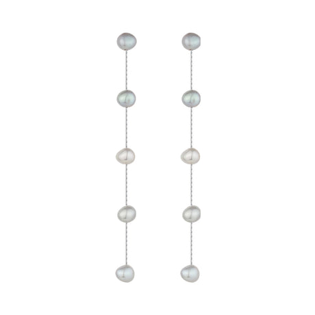 Buy Ettika Dripping Grey Pearl Drop Earrings Online for Women | Free 3-Hour Delivery in Dubai | Boom & Mellow UAE