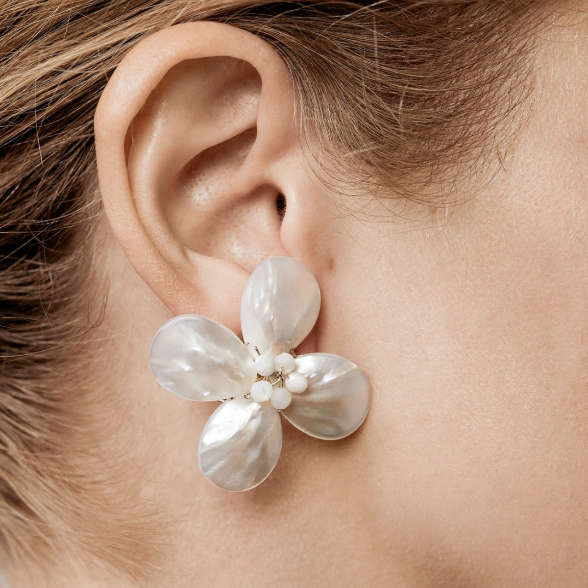 Buy Shashi Coquina Blanc Earrings Online for Women | Free 3-Hour Delivery in Dubai | Boom & Mellow UAE