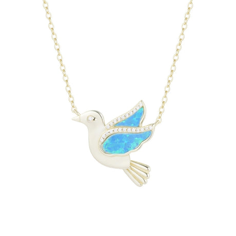 Buy Kamaria Opal Dove Necklace Online for Women | Free 3-Hour Delivery in Dubai | Boom & Mellow UAE