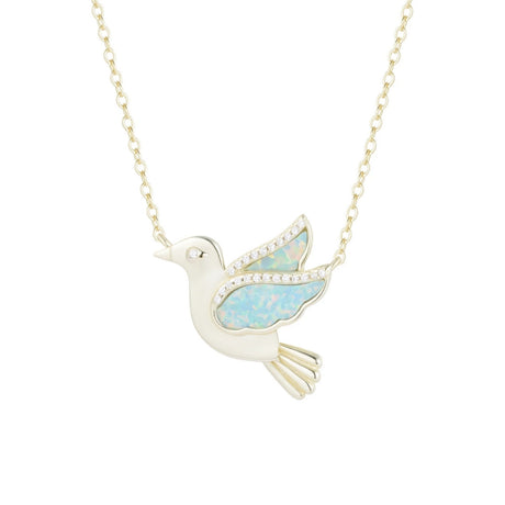 Buy Kamaria Opal Dove Necklace Online for Women | Free 3-Hour Delivery in Dubai | Boom & Mellow UAE