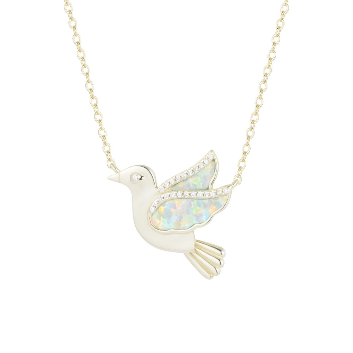 Buy Kamaria Opal Dove Necklace Online for Women | Free 3-Hour Delivery in Dubai | Boom & Mellow UAE