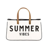 Buy Creative Brands Summer Vibes Canvas Tote Bag Online for Women | Boom & Mellow UAE