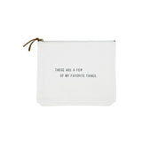 Buy Creative Brands Favorite Things Canvas Pouch Online for Women | Free 3-Hour Delivery in Dubai | Boom & Mellow UAE