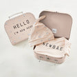 Buy Creative Brands Hello I'm New Here Suitcase Set Online for Women | Boom & Mellow UAE