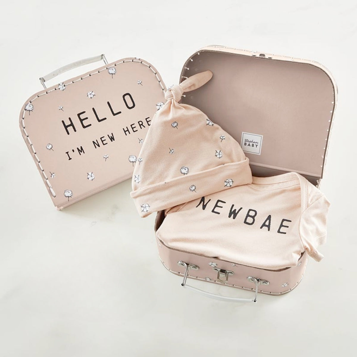 Buy Creative Brands Hello I'm New Here Suitcase Set Online for Women | Free 3-Hour Delivery in Dubai | Boom & Mellow UAE