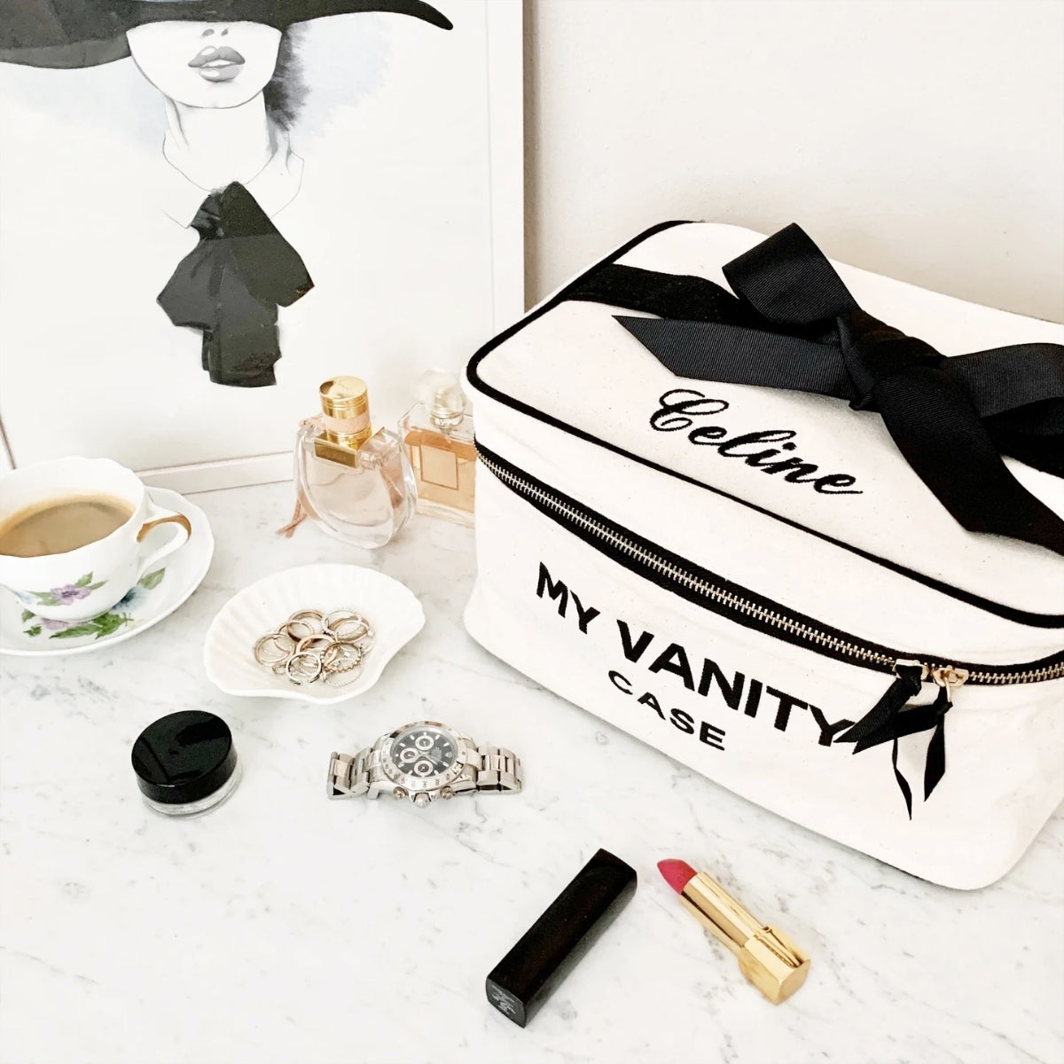 Buy Bag-All Cream My Vanity Large Beauty Bag Online for Women | Free 3-Hour Delivery in Dubai | Boom & Mellow UAE