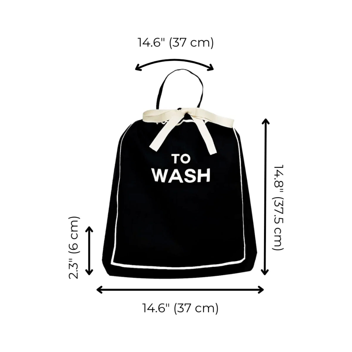 Buy Bag-All Black To Wash Laundry Bag Online for Women | Free 3-Hour Delivery in Dubai | Boom & Mellow UAE